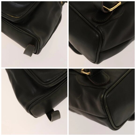 GUCCI Bamboo Backpack Leather Outlet Khaki Gold 003 3444 0030 Auth main image 16